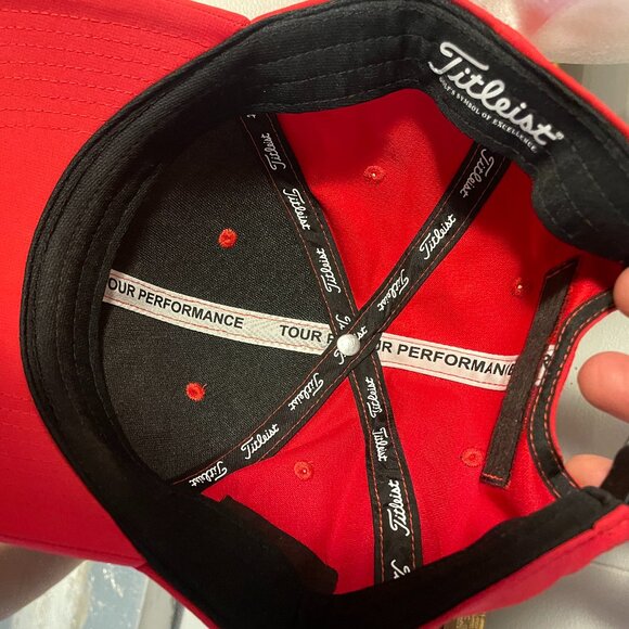 Titleist Red Golf hat Adjustable - Picture 5 of 5